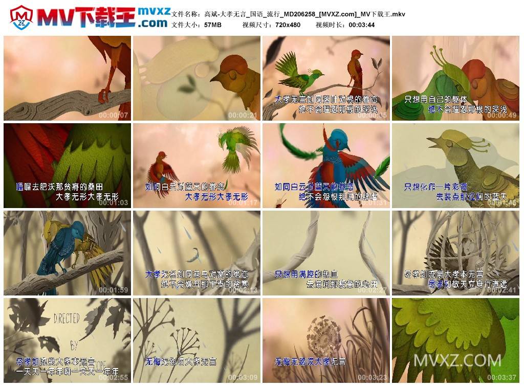 高斌-大孝无言_国语_流行_MD206258